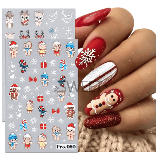 Sticker Decor Unghii Model Iarna/Craciun Pro080 - F890 - Everin