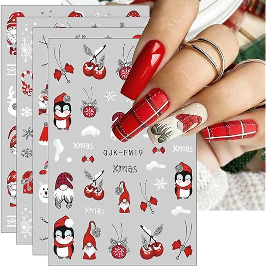 Sticker Decor Unghii Model Iarna/Craciun Qjk-Pm19 - Qjk-Pm18 - Everin