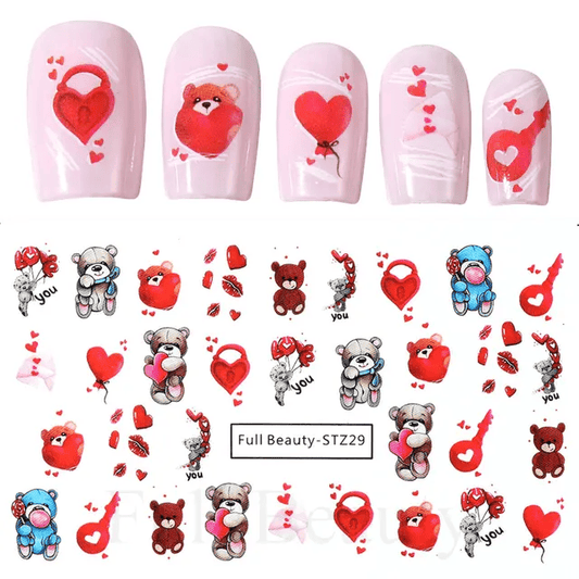 Tatuaj Decor Unghii Valentine'S Day Fb-Stz29 - Fb-Stz25 - Everin