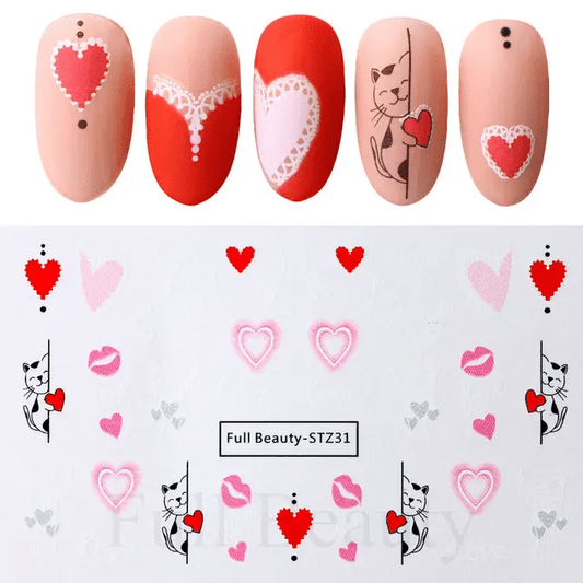 Tatuaj Decor Unghii Valentine'S Day Fb-Stz31 - Fb-Stz25 - Everin