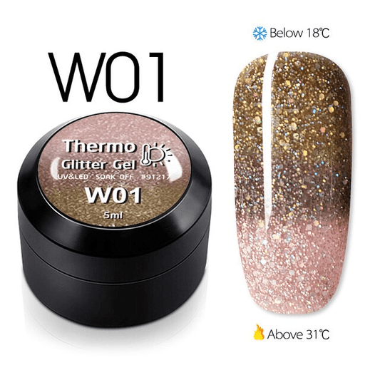Thermo Glitter Color Gel W01 - W01