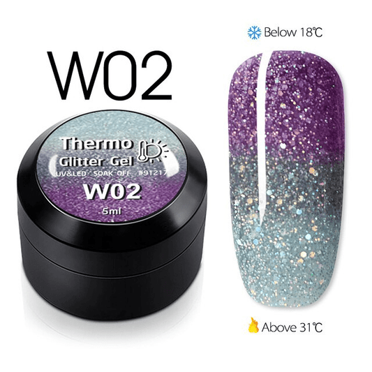 Thermo Glitter Color Gel W02 - W02