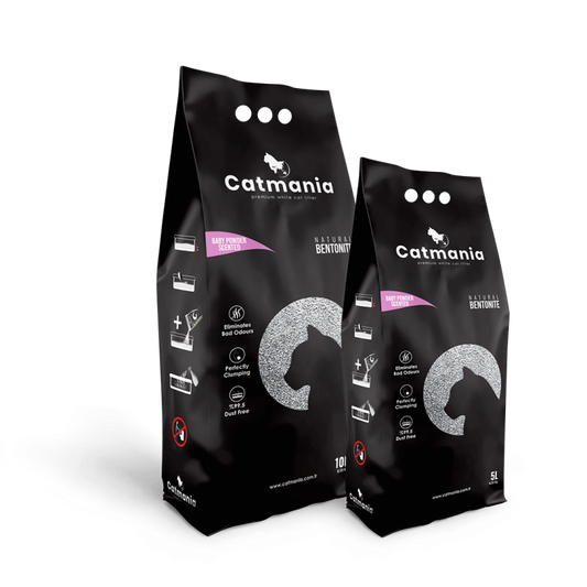 Nisip pentru Litiera Bentonita Catmania, Baby Powder, 5 L / 4.25 kg