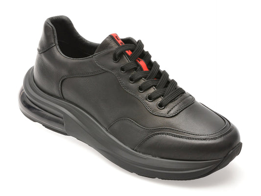 Pantofi sport EPICA negri, 56191, din piele naturala