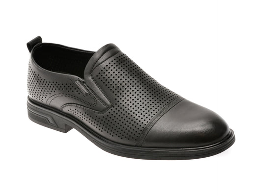 Pantofi eleganti BITE THE BULLET negri, LA71011, din piele naturala