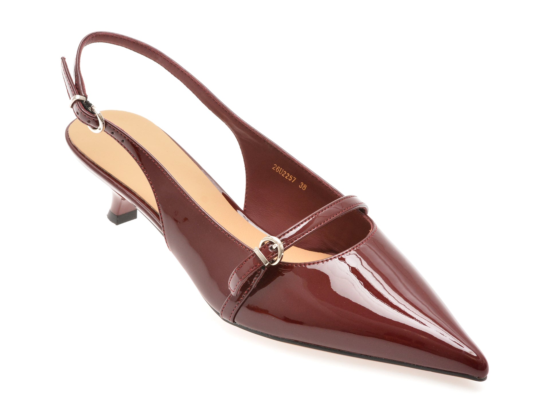 Pantofi eleganti EPICA visinii, 26U2257, din piele ecologica lacuita
