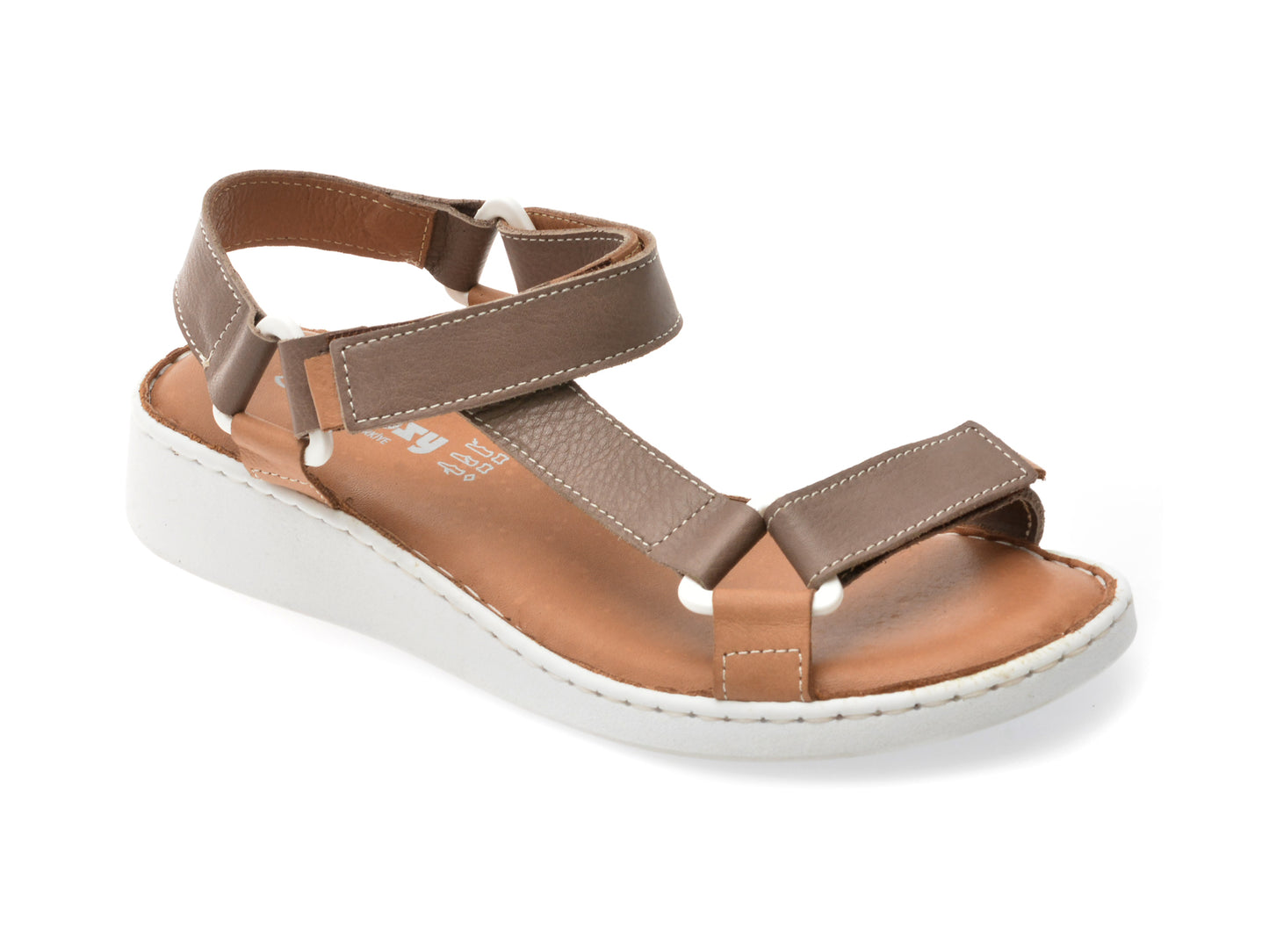 Sandale SHOOZY maro, EV4041, din piele naturala