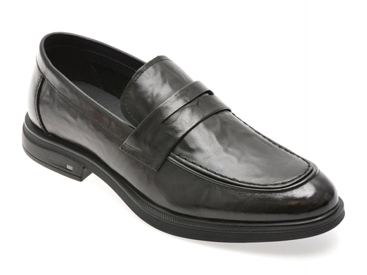 Mocasini eleganti GRYXX negri, 98219, din piele naturala