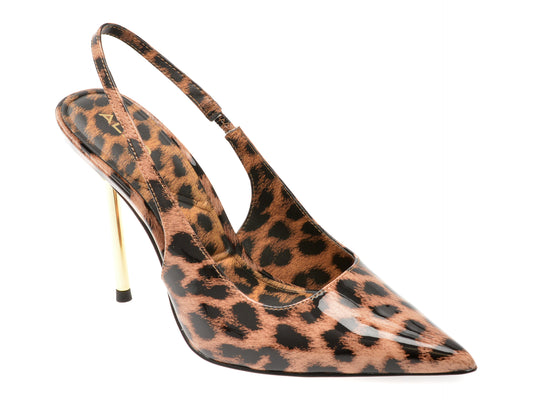 Pantofi eleganti ALDO maro, PUCKERUP 967, din piele ecologica lacuita