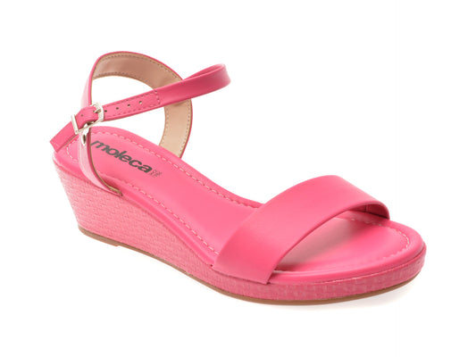 Sandale MOLECA fucsia, 5512102, din piele ecologica