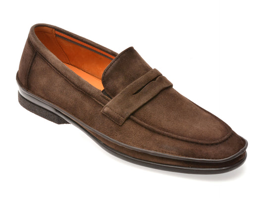 Mocasini EPICA kaki, B483, din piele intoarsa
