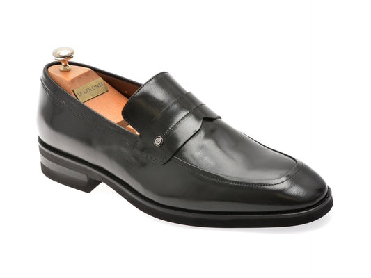 Mocasini eleganti LE COLONEL negri, 48797, din piele naturala