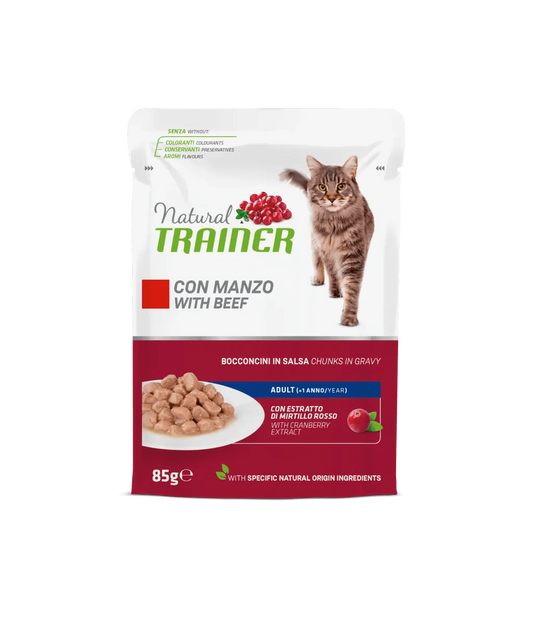 Hrana Umeda Pisici, Natural Trainer, Vita in Sos, 85 g