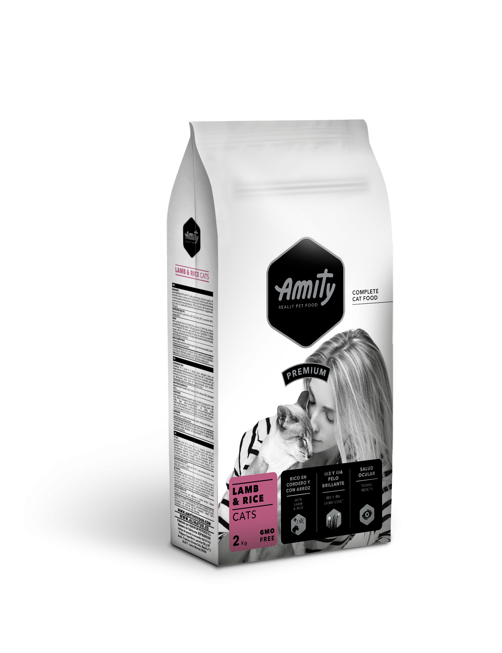 Hrana Uscata Pisici, Amity Premium Cats, Adult, Miel si Orez, 2 kg