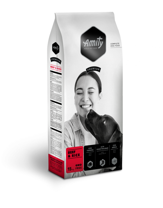 Hrana Uscata Caini, Amity Premium Dogs, Vita si Orez, 15 kg