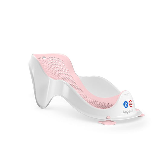 Mini suport de baie, Angelcare, Cu forma ergonomica, Pentru cazi de adulti sau de bebe, 0 luni+, Roz Deschis