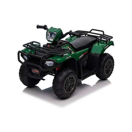 ATV electric copii, Baby Mix, Quad, Pana la 25 kg, Cu 3 viteze, Cu indicator digital al bateriei, Cu sunete si lumini, Sezut confortabil, Cu roti rezistente, 36 luni+, Green
