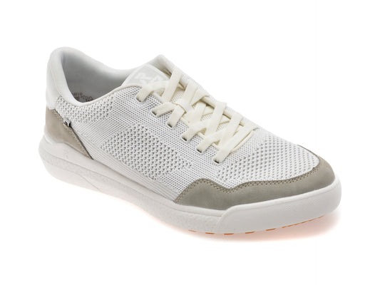 Pantofi sport RIEKER albi, U1104, din material textil