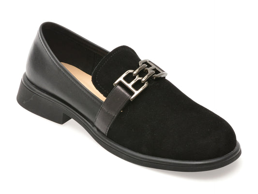 Pantofi FLAVIA PASSINI negri, 55519, din piele intoarsa