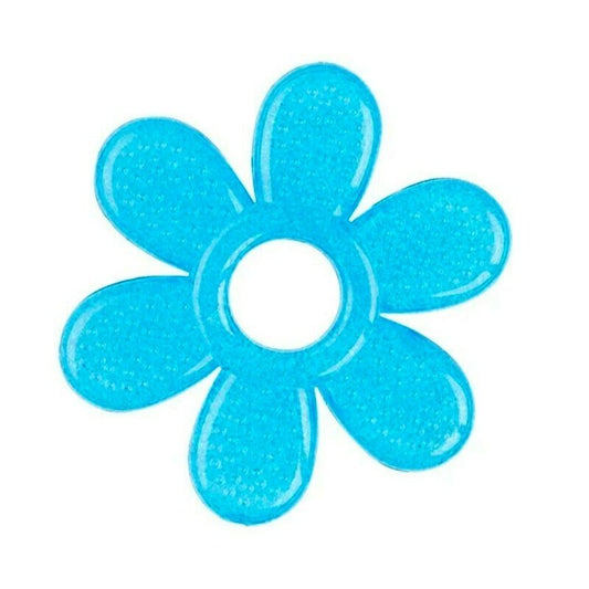 Jucarie dentitie, BabyOno, Cu gel, Fara BPA, Floare Albastru
