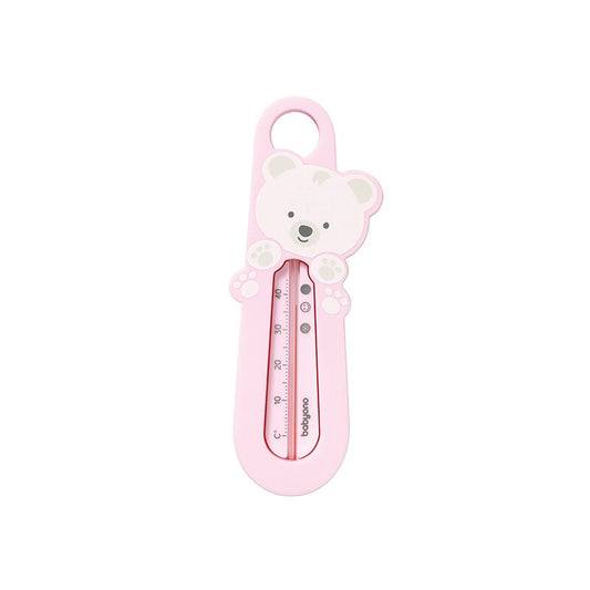 Termometru plutitior de baie, BabyOno, Model ursulet, Fara mercur, 23x10 cm, Roz