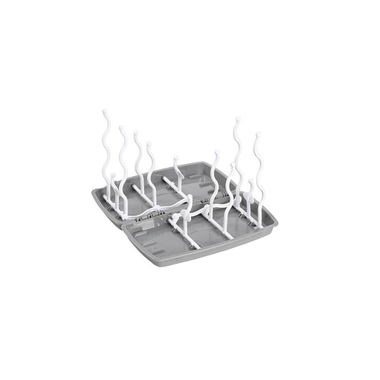 Uscator pliabil, BabyOno, Pentru biberoane, Potrivit pentru calatorii, Fara BPA, Universal, Gri