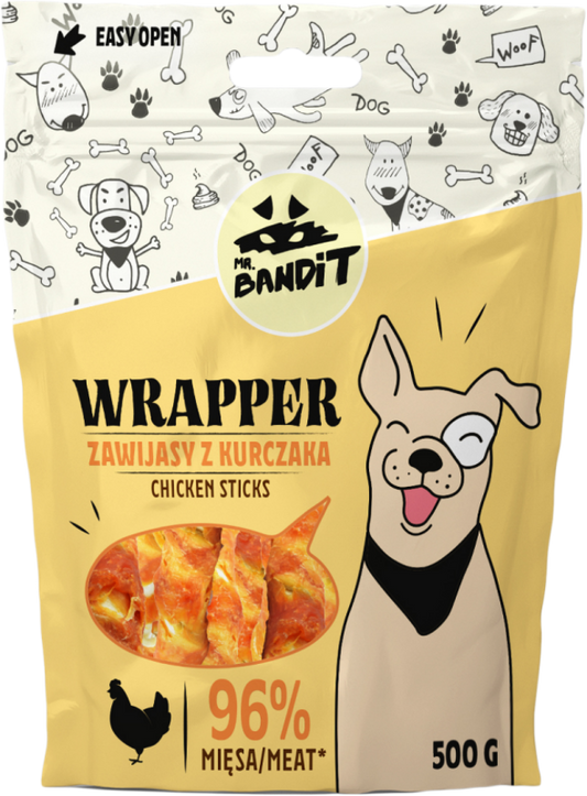 Mr. Bandit Wrapper, Sticks, Pui, 500 g