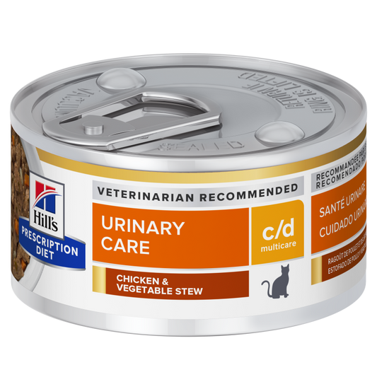 Hill's Prescription Diet Feline C/D Chicken and Vegetable Stew, 82 g