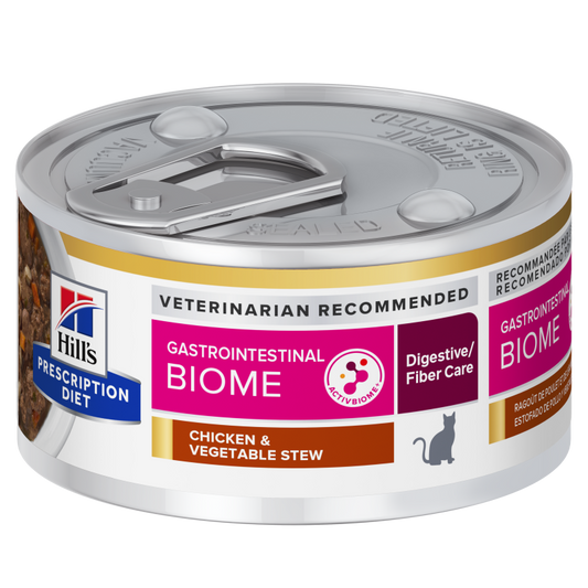 Hill's Prescription Diet Feline GI Biome Chicken & Vegetables Stew, 82 g