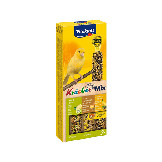 Baton Canari Vitakraft Trio Mix Kiwi/ Banane/ Ou, 3 buc
