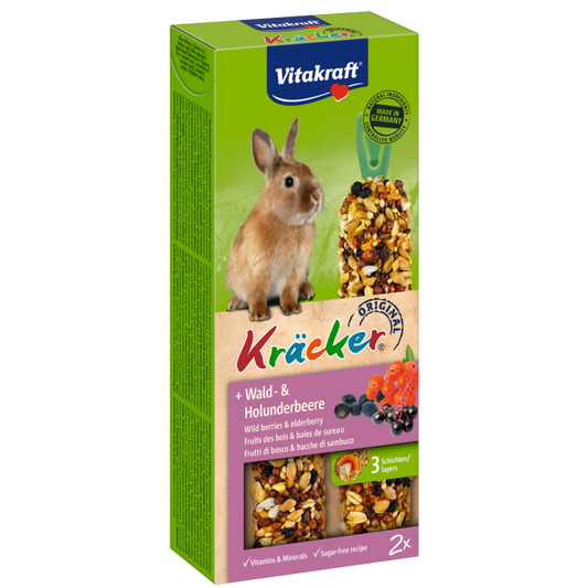 Baton Iepuri Vitakraft Fructe de Padure si Soc, 2 buc