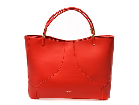 Geanta GRYXX rosie, 2400301, din piele ecologica