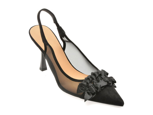 Pantofi eleganti EPICA negri, 310535, din material textil