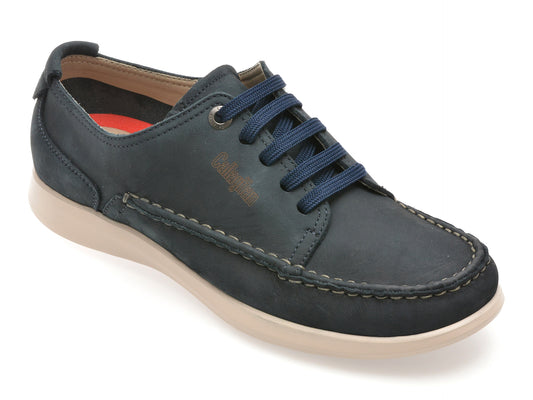 Mocasini CALLAGHAN albastri, 62200, din nabuc