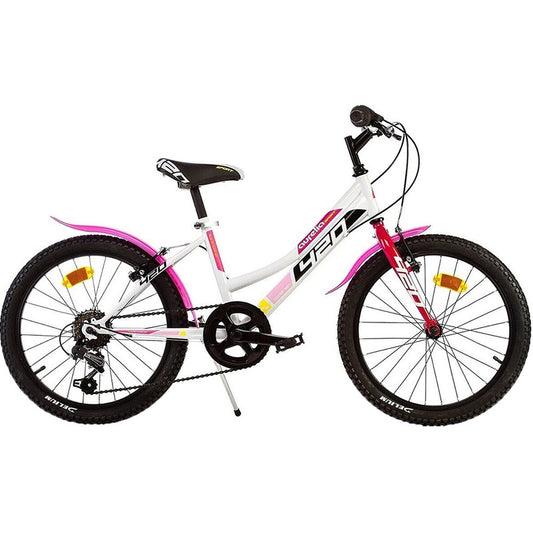 Bicicleta cu pedale, Dino Bikes, Mountain Bike, Cu 6 viteze, 20 inch, Pana la 145 cm, 7 ani+, Multicolor