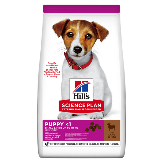 Hill's Science Plan Canine Puppy Small and Mini Lamb and Rice, 6 kg
