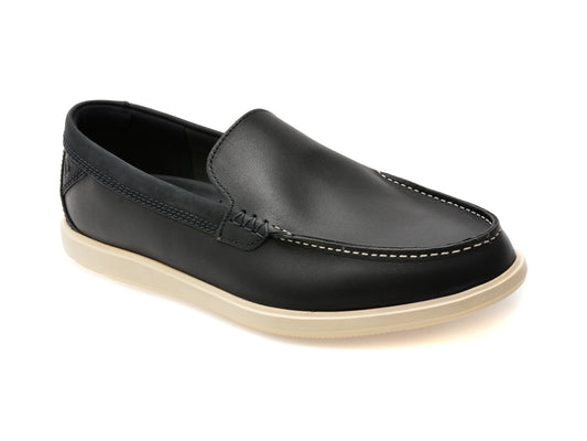 Mocasini CLARKS bleumarin, BRATTON LOAFER, din piele naturala