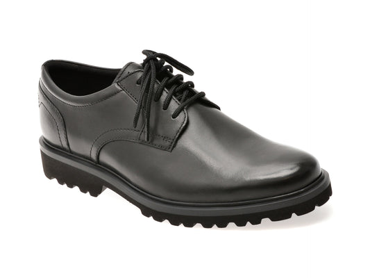 Pantofi CLARKS negri, BERWICK LACE, din piele naturala