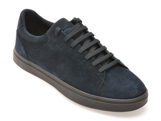 Pantofi sport GEOX bleumarin, U55LDA, din piele intoarsa