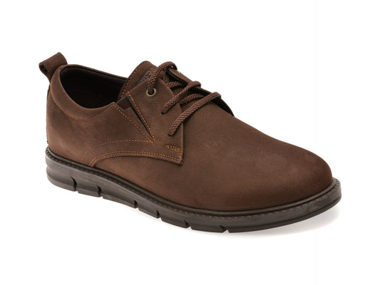 Pantofi OTTER maro, TTR1, din nabuc