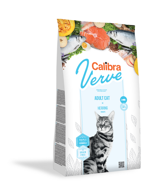 Calibra Cat Verve Grain Free Adult, Herring, 750 g