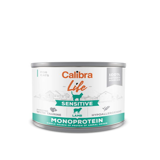 Calibra Cat Life Sensitive Lamb 200 g, conserva