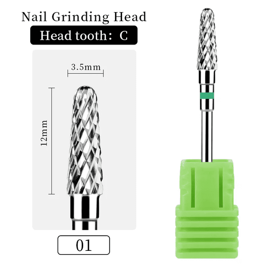 Capat De Freza Carbid Pentru Gel Si Under Refill Verde Cf-77 - Cf-77