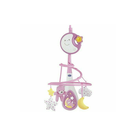 Carusel muzical, Chicco, Next2Dreams, 3 in 1, Mobil, Cu lumini, 0 luni+, Roz