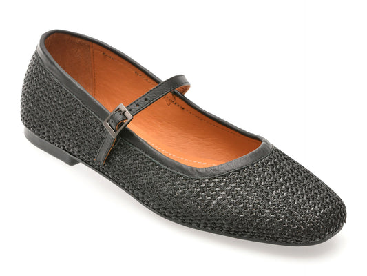 Balerini GRYXX negri, 902, din material textil