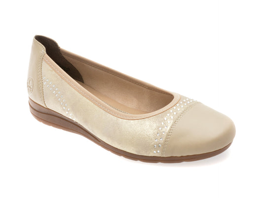 Balerini RIEKER nude, L9353, din piele ecologica