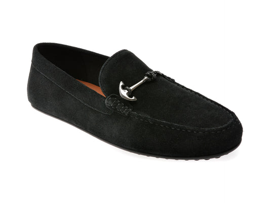 Mocasini eleganti ALDO negri, WILBART 004, din piele intoarsa
