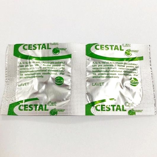 Cestal Cat Chew, 2 tablete - antiparazitar intern pentru pisici