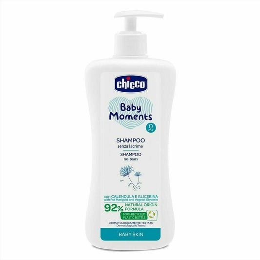 Sampon, Chicco, Pentru copii, 92% ingrediente natural, Extract de galbenele si glicerina, 500 ml