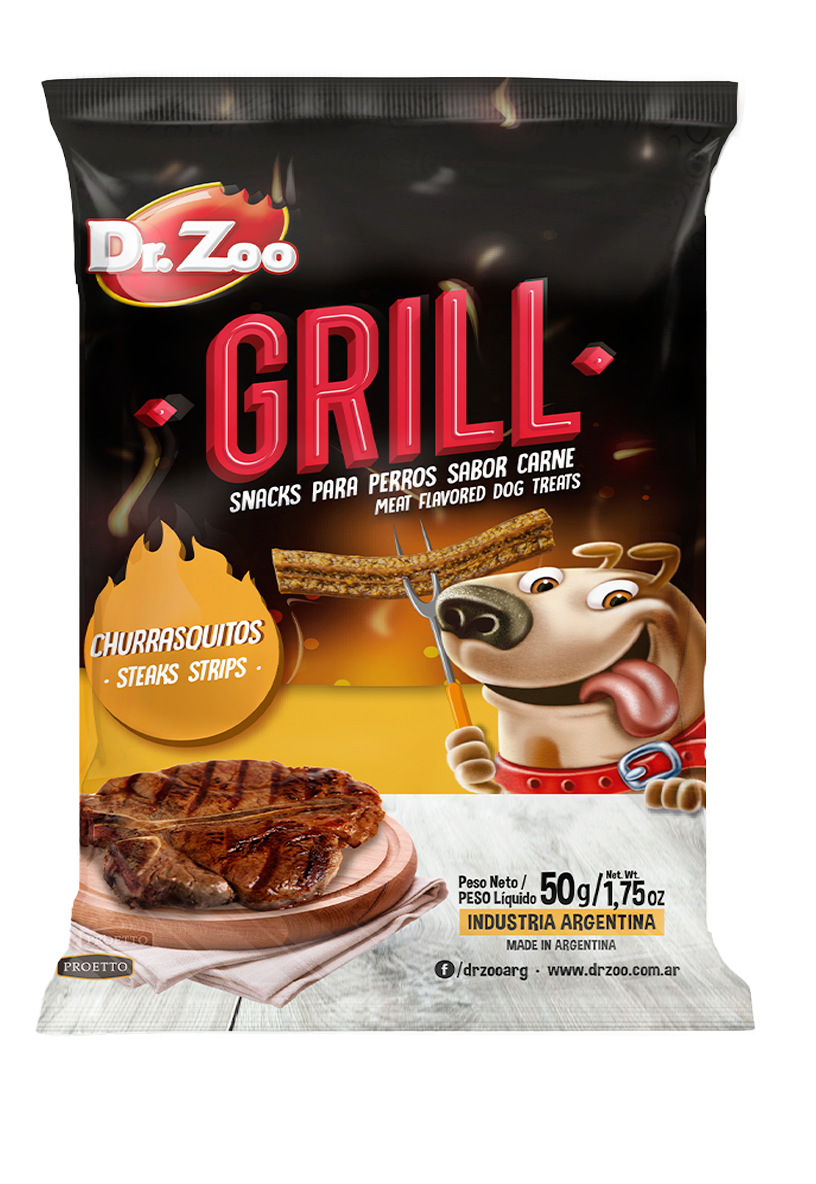 Dr Zoo GRILL, recompense caini, Steaks Strips, 50 g